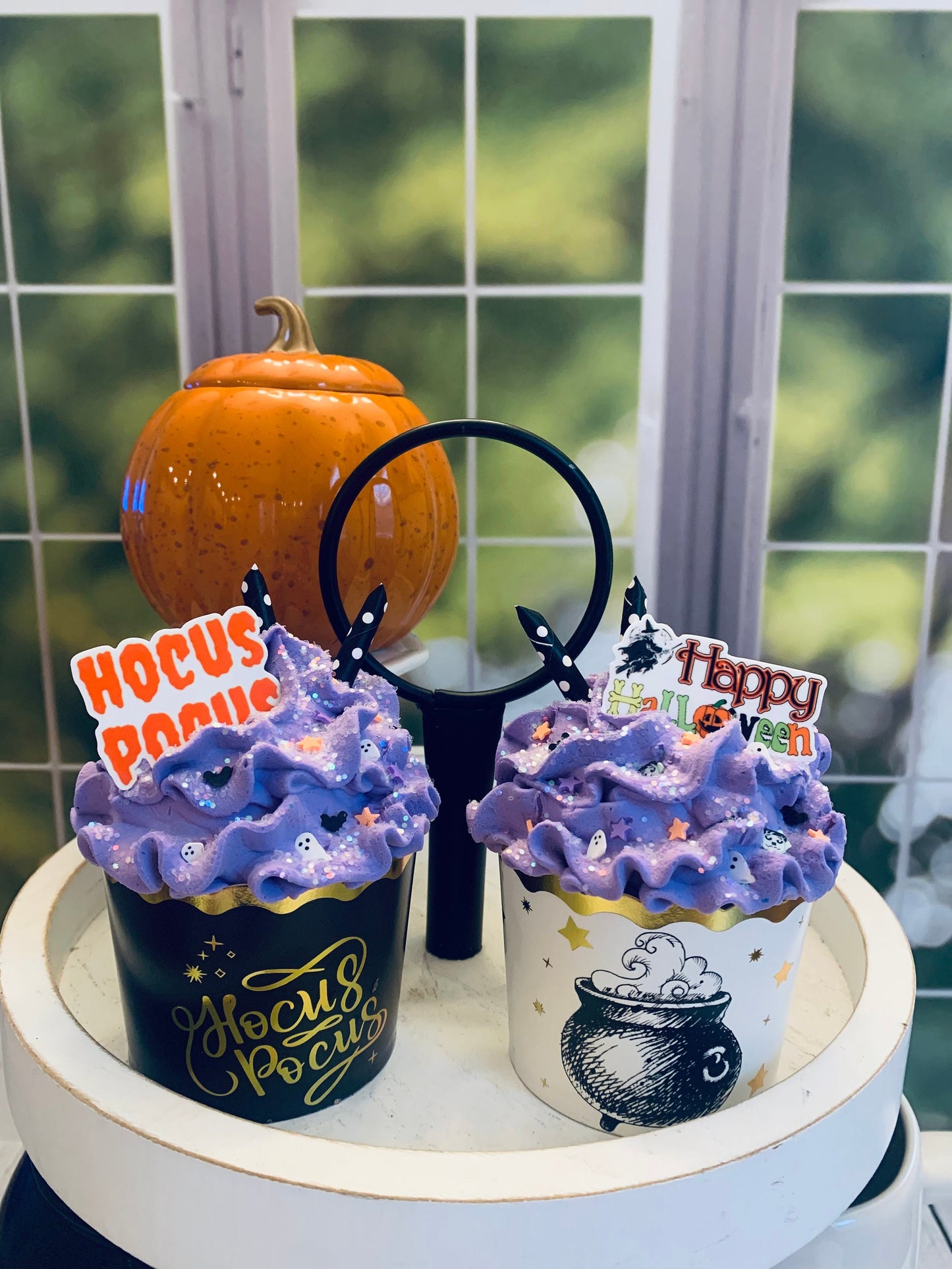 Halloween Faux Cupcakes- Hocus Pocus- Halloween Tiered Trays