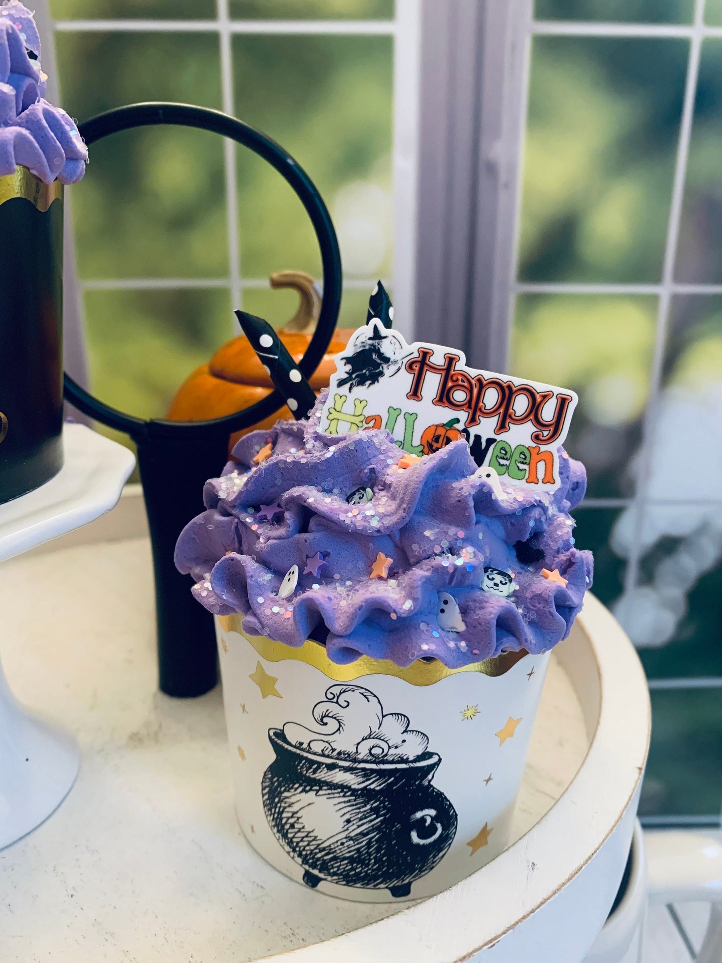 Halloween Faux Cupcakes- Hocus Pocus- Halloween Tiered Trays
