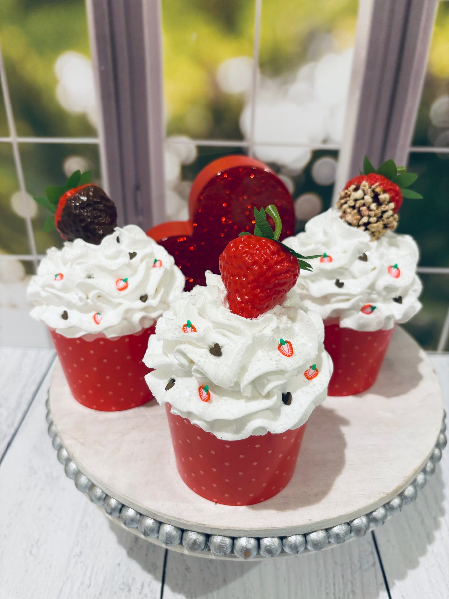 Strawberry Shortcake Faux Cupcakes