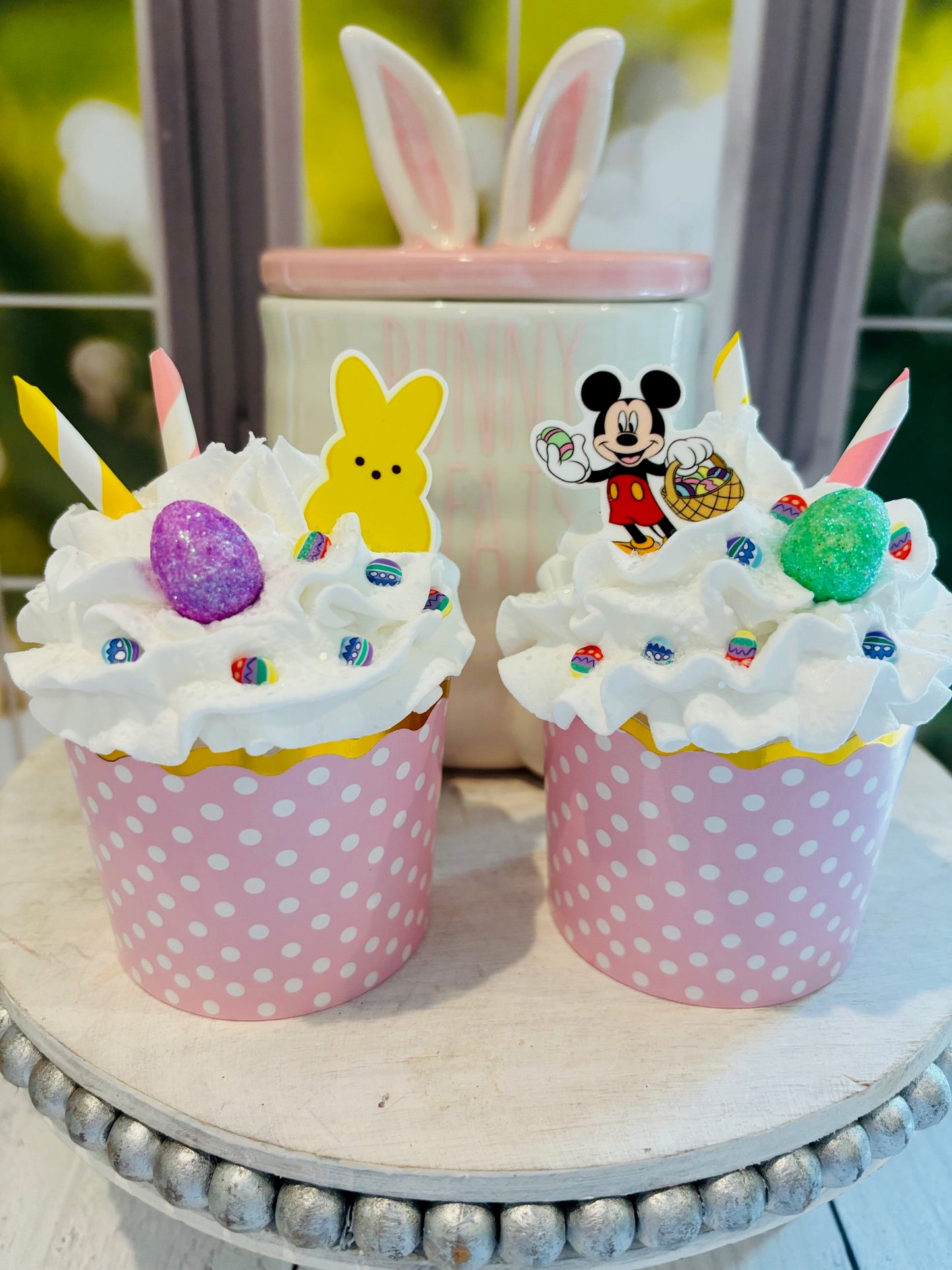 Easter Mickey Faux Cupcake Set