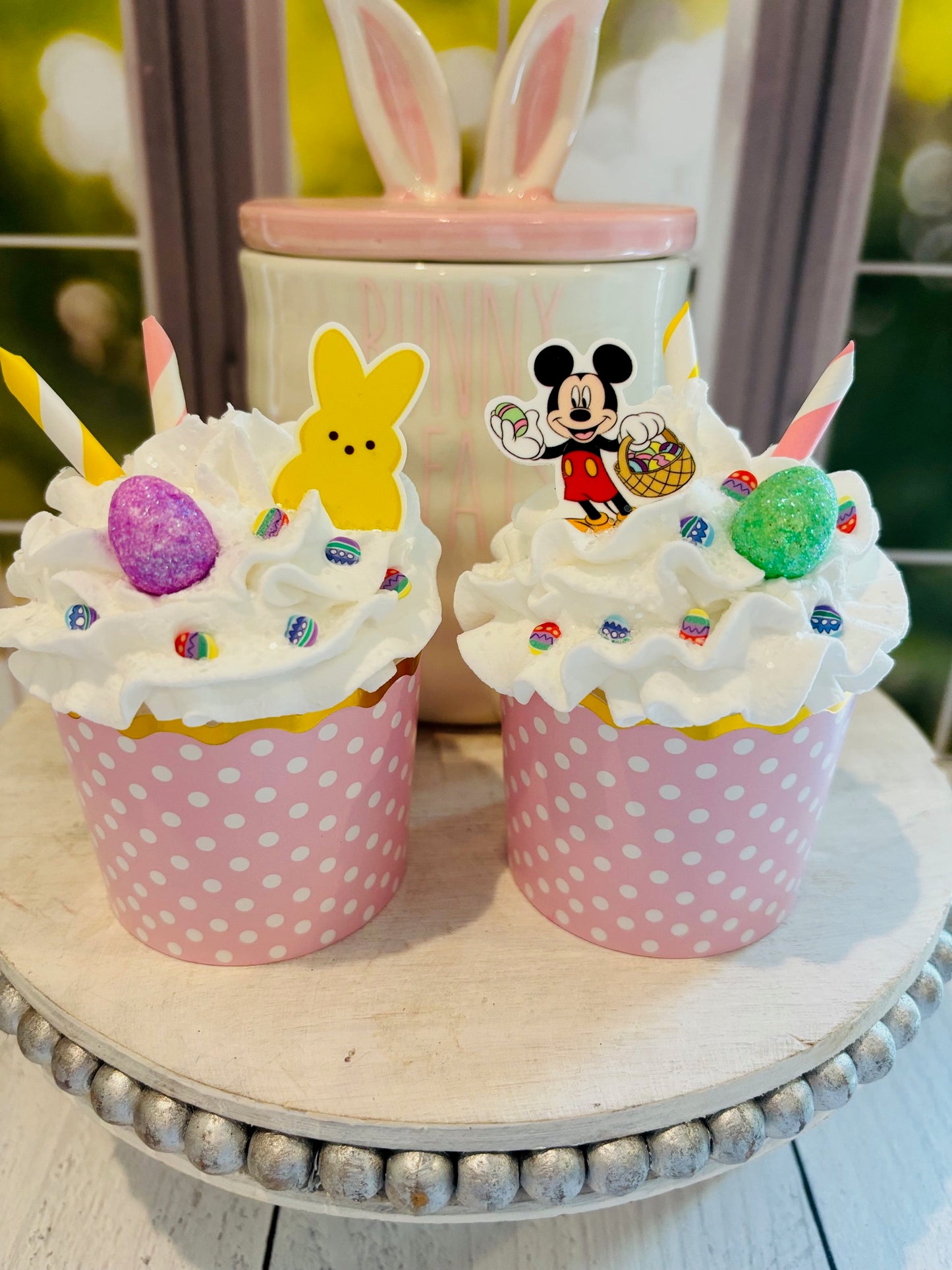 Easter Mickey Faux Cupcake Set