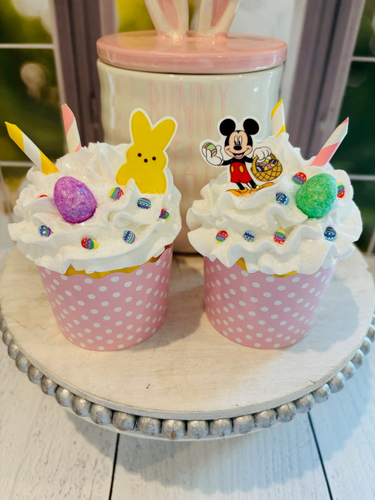 Easter Mickey Faux Cupcake Set