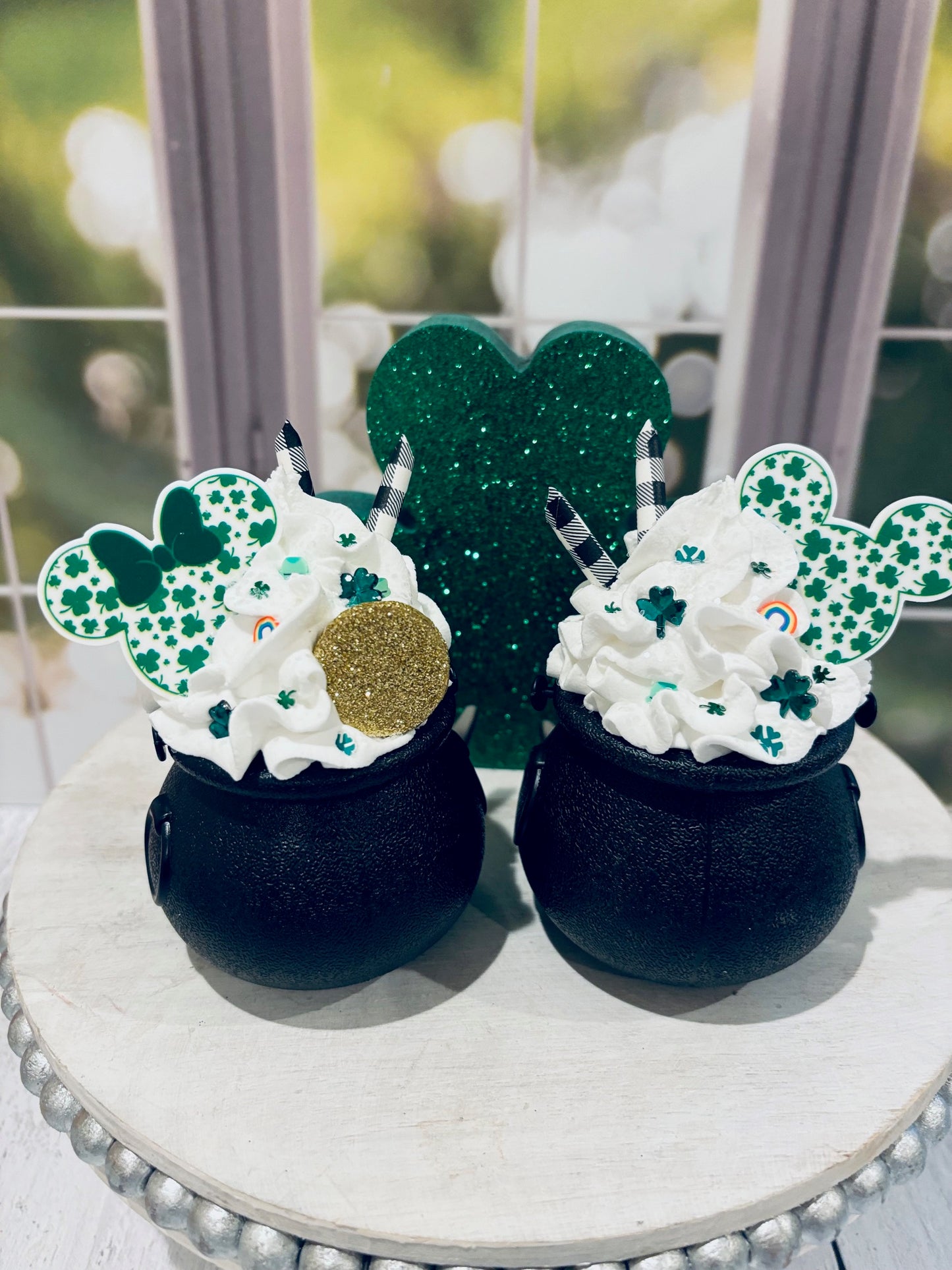 St. Patrick's Day Mickey Minnie Inspired Faux Pot of Luck