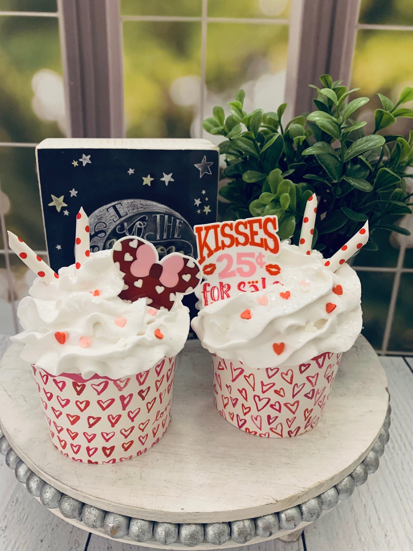 Valentines Day Faux Cupcake Sets